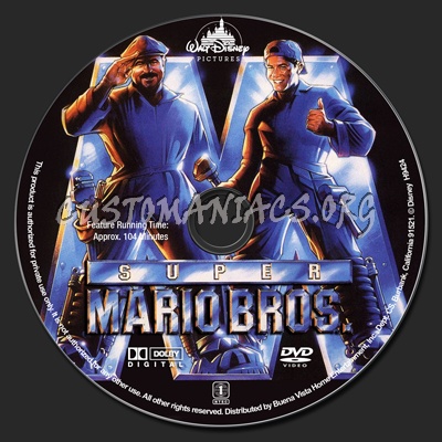 Super Mario Bros dvd label