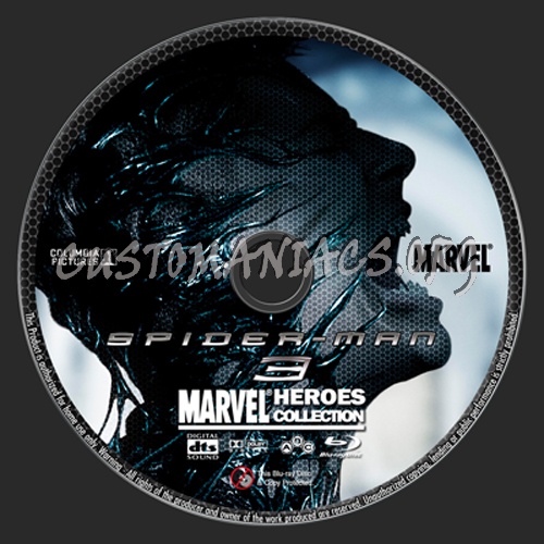 Marvel Heroes Collection: Spider-Man 3 blu-ray label