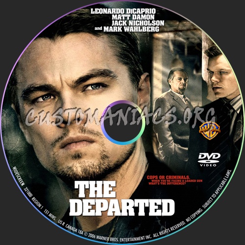 The Departed dvd label