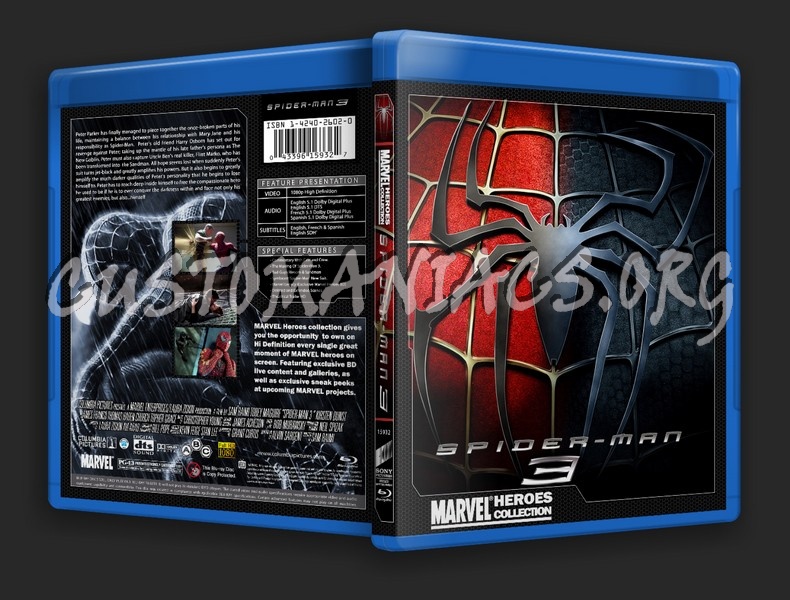 Marvel Heroes Collection: Spider-Man 3 blu-ray cover