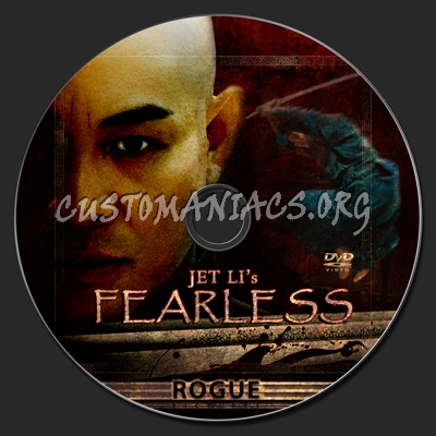 Jet Li's Fearless dvd label