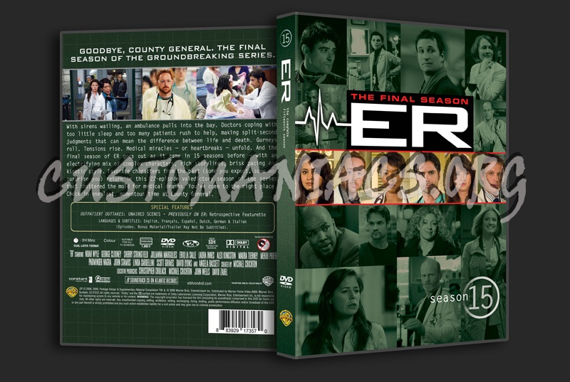 ER Season 15 dvd cover