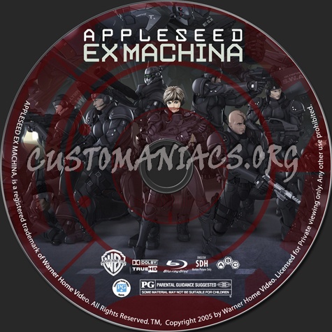 Appleseed Ex Machina blu-ray label