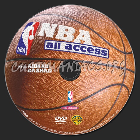 NBA All Access dvd label