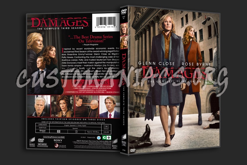 Damages - Season 3 dvd cover