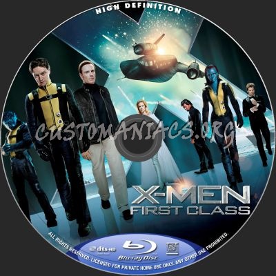 X-Men First Class blu-ray label