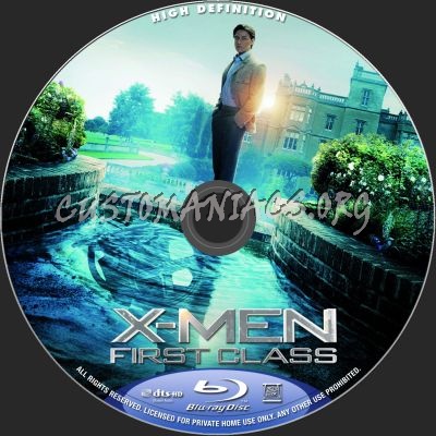 X-Men First Class blu-ray label