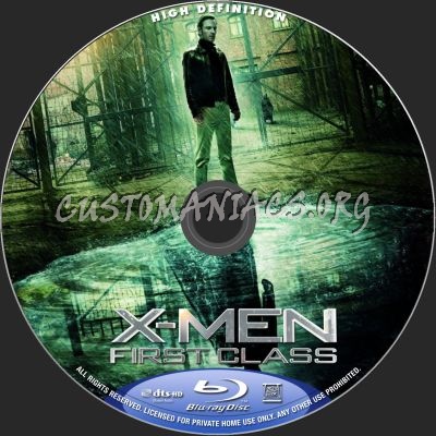 X-Men First Class blu-ray label