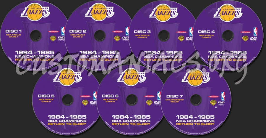 NBA Champions 1984-1985 Return to Glory dvd label