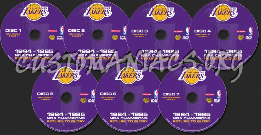NBA Champions 1984-1985 Return to Glory dvd label