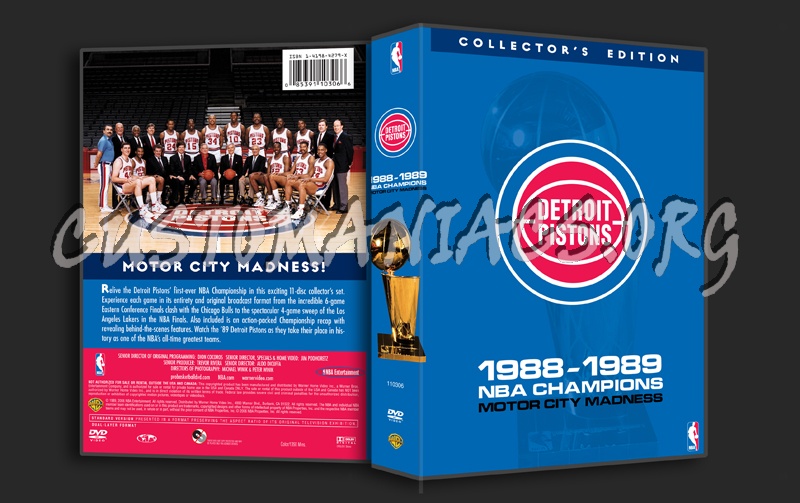 NBA Champions 1988-1989 Motor City Madness dvd cover