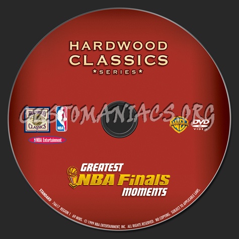 NBA Greatest Finals Moments dvd label