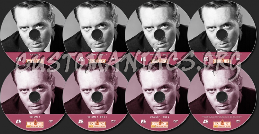 Secret Agent / Danger Man dvd label