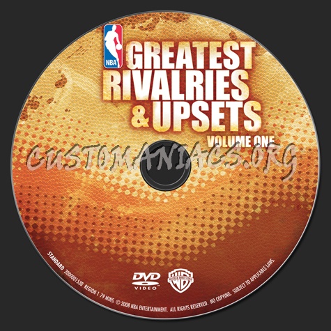 NBA Greatest Rivalries & Upsets Volume 1 dvd label