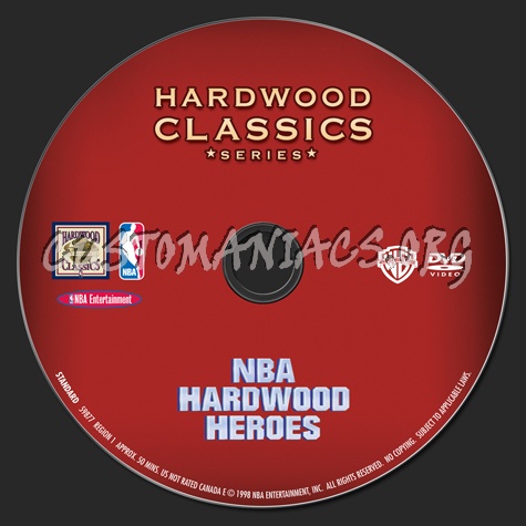 NBA Hardwood Heroes dvd label
