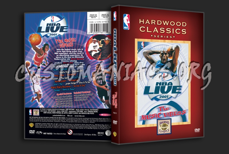 NBA Live 2001 The Music Videos dvd cover