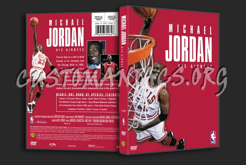 NBA Michael Jordan His Airness dvd cover