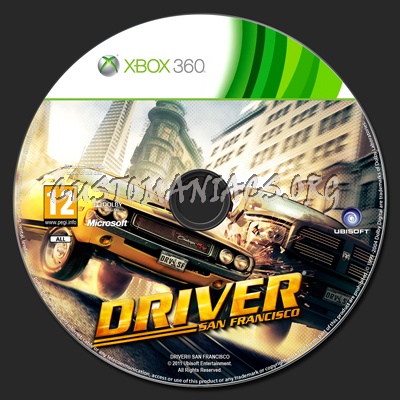 Driver San Francisco dvd label