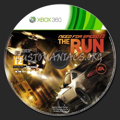 Need for Speed: The Run dvd label