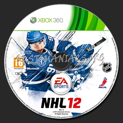 Nhl 12 dvd label