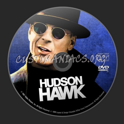 Hudson Hawk dvd label