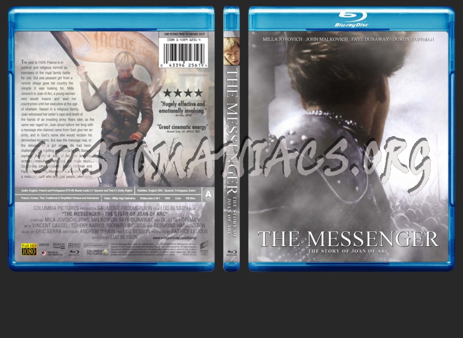 The Messenger - The Story of Joan of Arc blu-ray cover