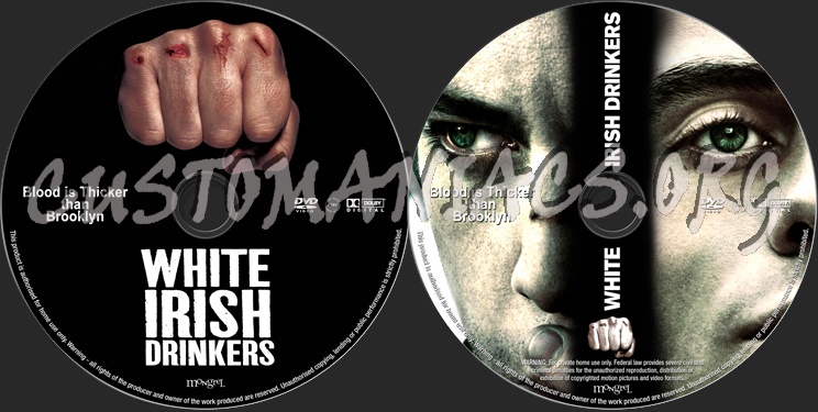 White Irish Drinkers dvd label