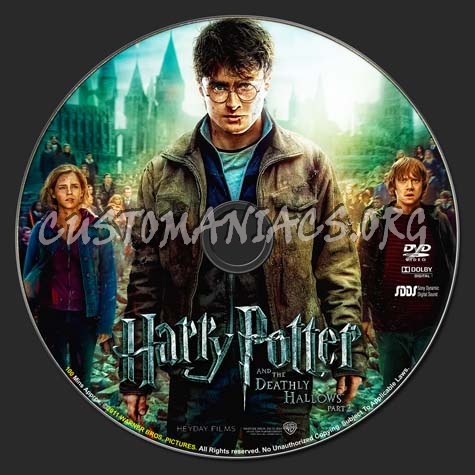 Harry Potter and the Deathly Hallows: Part 2 dvd label