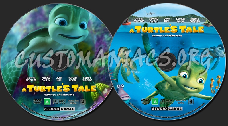 A Turtle's Tale - Sammy's Adventures dvd label