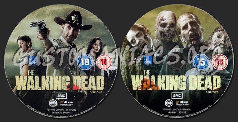 The Walking Dead - Season 1 blu-ray label