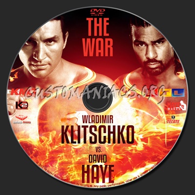 Wladimir Klitschko vs David Haye dvd label