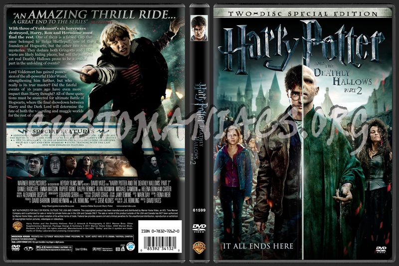 Harry Potter and the Deathly Hallows Part 2 dvd cover