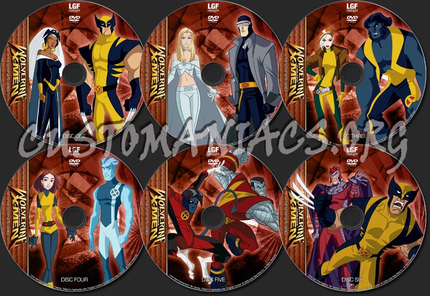 Wolverine and the X-Men - TV Collection dvd label