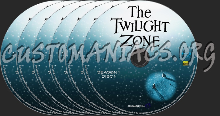 The Twilight Zone Season 1 blu-ray label