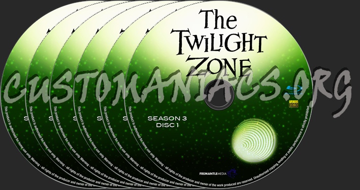 The Twilight Zone Season 3 blu-ray label