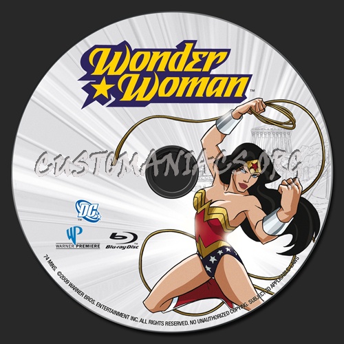 Wonder Woman blu-ray label