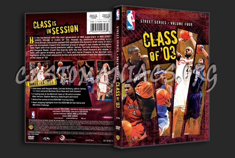 NBA Street Series Volume 4 Class of 03 dvd cover