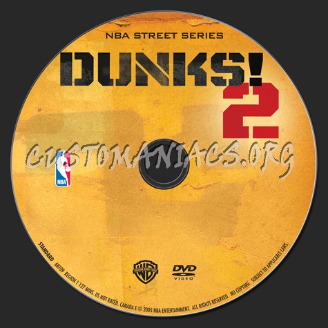 NBA Street Series Dunks! 2 dvd label