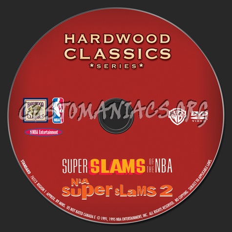 NBA Super Slams of the NBA and NBA Super Slams 2 dvd label