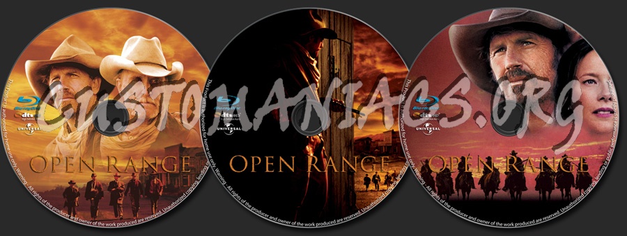 Open Range blu-ray label