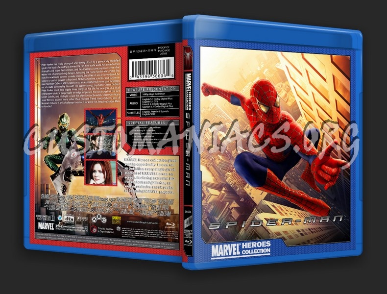 Marvel Heroes Collection: Spider-Man blu-ray cover