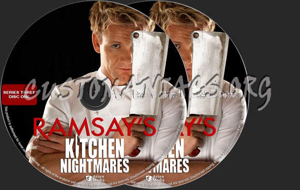 Ramsay's Kitchen Nightmares Series 3 dvd label