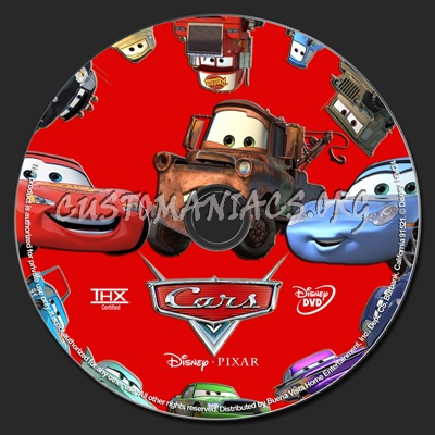 Cars dvd label