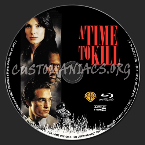 A Time to Kill blu-ray label