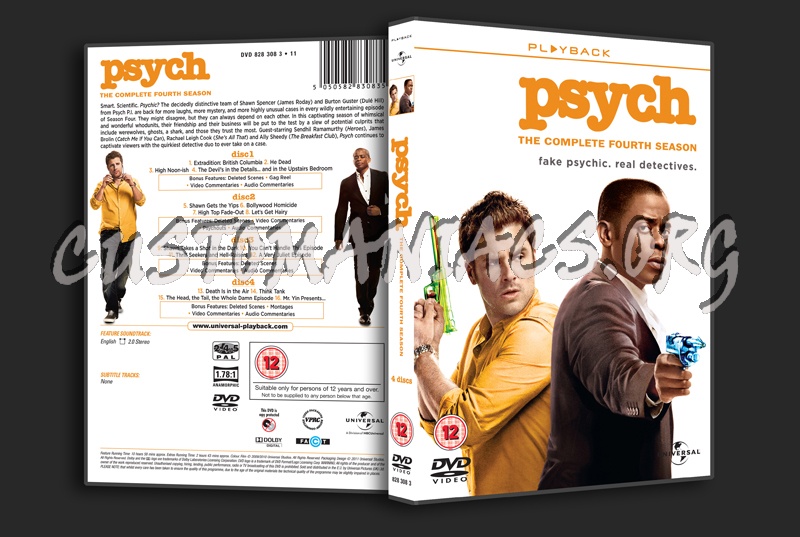 Psych Season 4 dvd cover