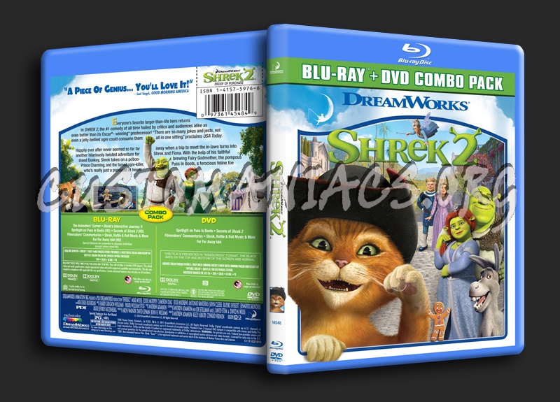 Shrek 2 blu-ray cover