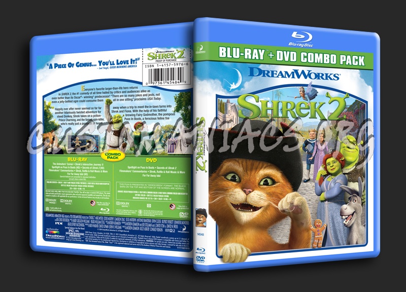 Shrek 2 blu-ray cover