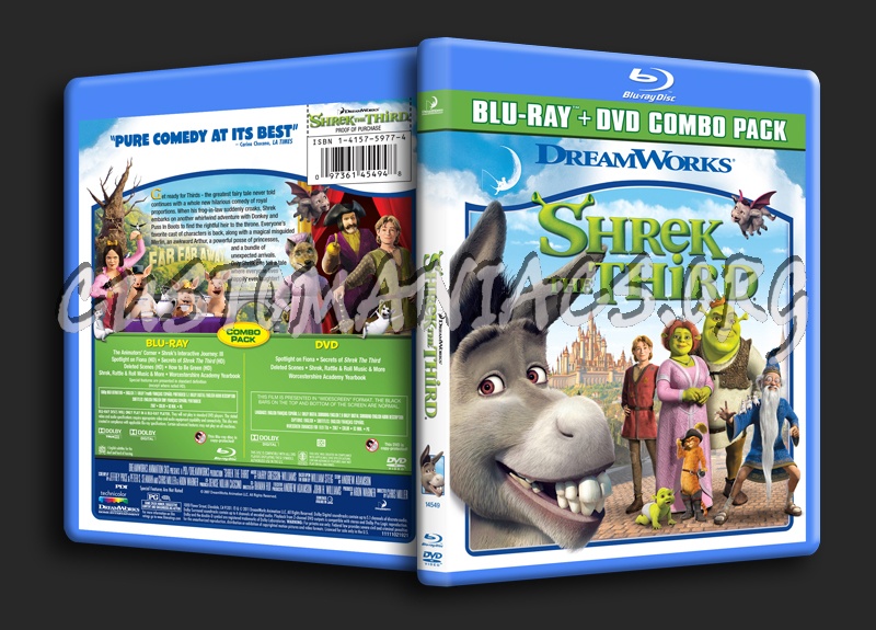 Shrek the Third blu-ray cover