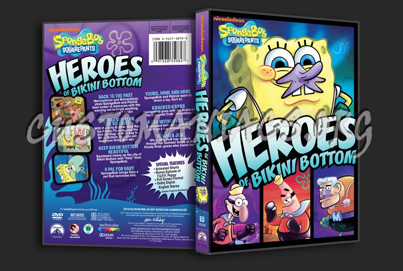 Spongebob Squarepants Heroes of Bikini Bottom dvd cover