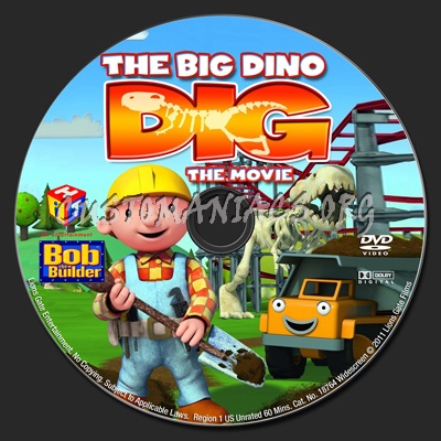 Bob The Builder The Big Dino Dig dvd label